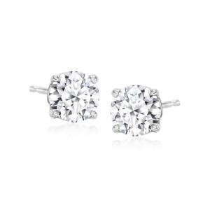 Ross-Simons 1.00 ct. t.w. Lab-Grown Diamond Stud Earrings in 14kt White Gold