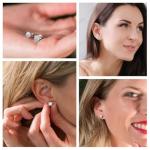 Lab Grown Diamond Stud Earrings in 14k Gold