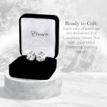 Certified 1.50 Carat Lab Grown Diamond Earrings in 14K Yellow Gold, F/VS Quality, Premium Collection of Diamond Stud Earrings for Women and Men, Quality Studs Made in USA