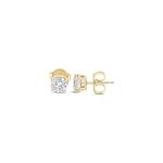 Certified 1.50 Carat Lab Grown Diamond Earrings in 14K Yellow Gold, F/VS Quality, Premium Collection of Diamond Stud Earrings for Women and Men, Quality Studs Made in USA