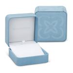 Moissanite Round Cut 6.5mm Stud Earrings in 14K White Gold