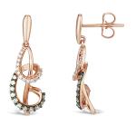 Le Vian Chocolate & White Diamond Drop Earrings