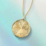 Ross-Simons Italian 14kt Yellow Gold Sunburst Medallion Pendant