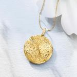 Ross-Simons Italian 14kt Yellow Gold Sunburst Medallion Pendant