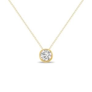 Lab Grown Diamond Pendant Necklace in 14K Gold