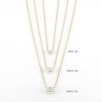 Carbon Atelier IGI Certified 1 Carat Emerald Cut Lab Grown Diamond Rectangular Horizontal Solitaire Pendant Necklace for Women I 14k Yellow Gold Necklace (G-H, VS1-VS2, cttw) I 18 Inch Long Chain