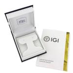 IGI Certified Lab Grown Diamond Solitaire Pendant Necklace For Women - 1/2 to 3 CT - Yellow Gold, White Gold or Platinum - D Color - VVS2 Clarity - 18in Chain (Necklace - Yellow Gold - 1CTTW)