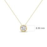 Lab Grown Diamond Pendant Necklace in 14K Gold