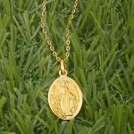 Ross-Simons Italian 18kt Yellow Gold Miraculous Medal Pendant