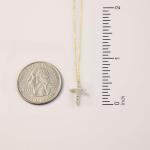 Gelin Diamond Cross Necklace in 14K Solid Gold | 14k Gold Cross Necklace for Women, 18"