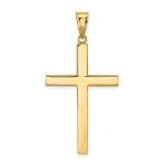 Diamond2Deal 14K Yellow Gold Latin Religious Crucifix Cross Pendant