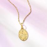 Ross-Simons Italian 18kt Yellow Gold Miraculous Medal Pendant