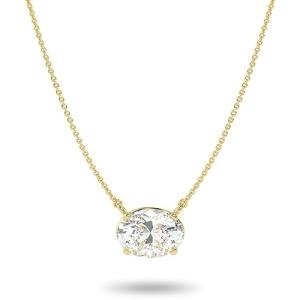 IGI Certified 1 Carat Oval Lab Diamond Pendant