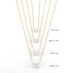 IGI Certified 1 Carat Oval Lab Diamond Pendant