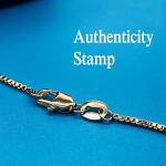 DIFINES 14k Real Yellow Gold Solid 2mm Box Link Chain Necklace with Lobster Claw Clasp, Ideal GIfts for Women or Men - 18"