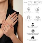 Cali Trove Diamond Infinity Heart Pendant for Women (Yellow Gold) | 1/4cttw Real White Diamonds Necklace | Infinity Heart Pendant Gift for her | Mother's Day Gift for Mom |Jewelry for Women