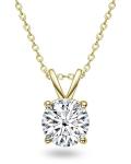 Lab Grown Diamond Necklace in 14K Gold