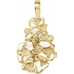 14k Yellow Gold Nugget Charm Pendant