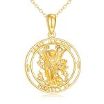 Gold Virgin Mary Pendant Necklace for Women