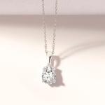 Lab Grown Pear Shape Diamond Pendant Necklace