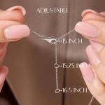 14K White Gold Pendant Necklace with 1 Carat Diamond