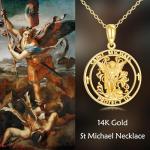 Gold Virgin Mary Pendant Necklace for Women