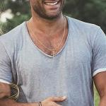 14K Yellow Gold Simple Classic Flared Cross Pendant Necklace with Rolo Chain - 18"