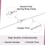 Jewelili 10K White Gold Cross Pendant Necklace for Women | 1/2 CTTW Natural White Round & Baguette Diamonds | 18" Rope Chain | Luxury Jewelry with Gift Box | Gift for Her