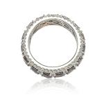 Suzy Levian Modern Eternity Band in Silver