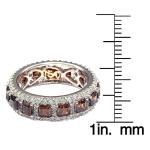 Suzy Levian Modern Eternity Band in Silver