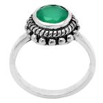 Natural Multi-Stone 925 Silver Ring, Sizes 5-9