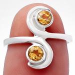 Colorful Gemstone Silver Ring in Sizes 5-8