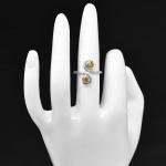 Colorful Gemstone Silver Ring in Sizes 5-8