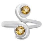 Colorful Gemstone Silver Ring in Sizes 5-8