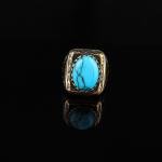 Men's Turquoise Ring in Sterling Silver