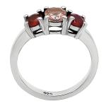 Multi-Stone 925 Silver Ring in Sizes 5-9