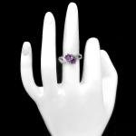 Natural Multi-Stone 925 Silver Ring, Sizes 5-8