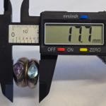 Sterling Silver Size 7 Ring with Blue Purple Stones