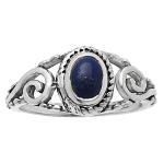 Multi-Stone 925 Silver Ring, Sizes 5-8