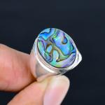 Handmade Abalone Shell Ring for Men
