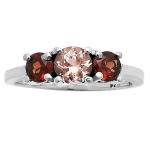 Multi-Stone 925 Silver Ring in Sizes 5-9