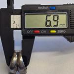 Sterling Silver Size 7 Ring with Blue Purple Stones