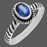 Natural Multi-Stone 925 Silver Ring Sizes 5-8