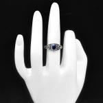 Multi-Stone 925 Silver Ring, Sizes 5-8