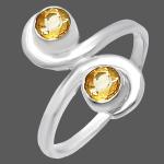 Colorful Gemstone Silver Ring in Sizes 5-8