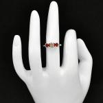 Multi-Stone 925 Silver Ring in Sizes 5-9