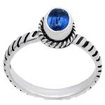 Natural Multi-Stone 925 Silver Ring Sizes 5-8