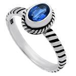 Natural Multi-Stone 925 Silver Ring Sizes 5-8