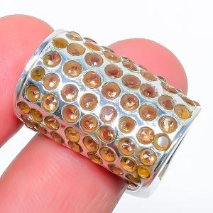 Smokey Quartz Antique Design Jewelry Ring Size 8