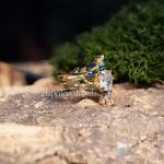 Women's Sterling Silver Oval Blue Sapphire Ring